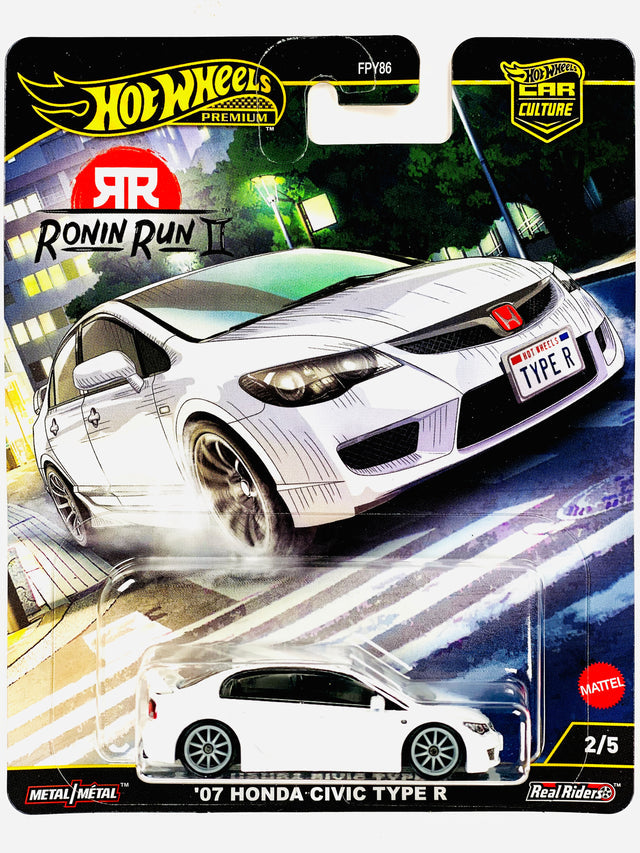 Hot Wheels 2025 Car Culture Ronin Run II '07 Honda Civic Type R