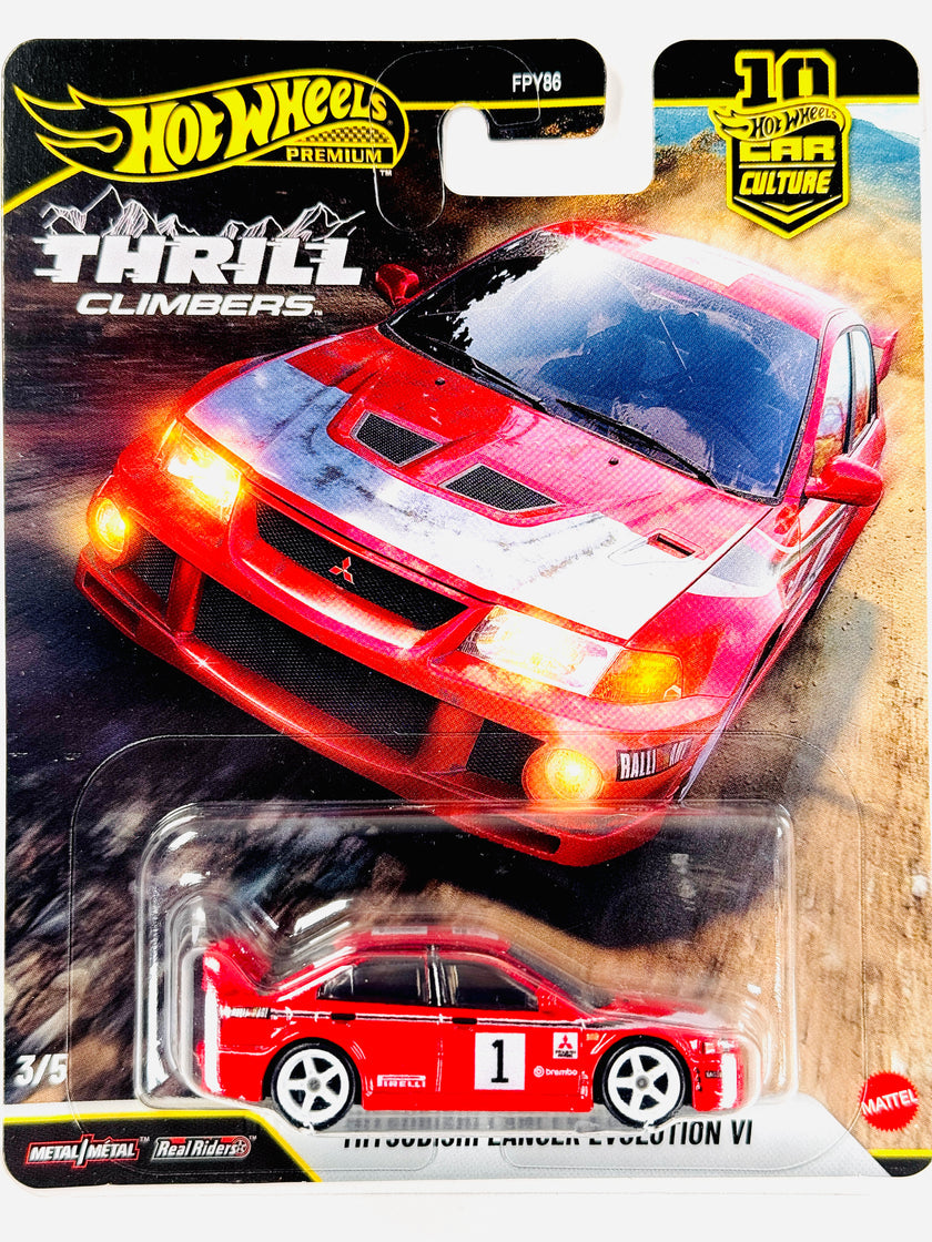 Hot Wheels 2026 Car Culture Thrill Climbers Mitsubishi Lancer Evolution VI