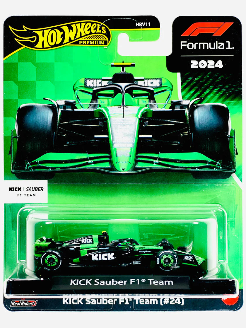 Hot Wheels PREMIUM - Zhou Guanyu Kick Sauber F1 Racing Team #24