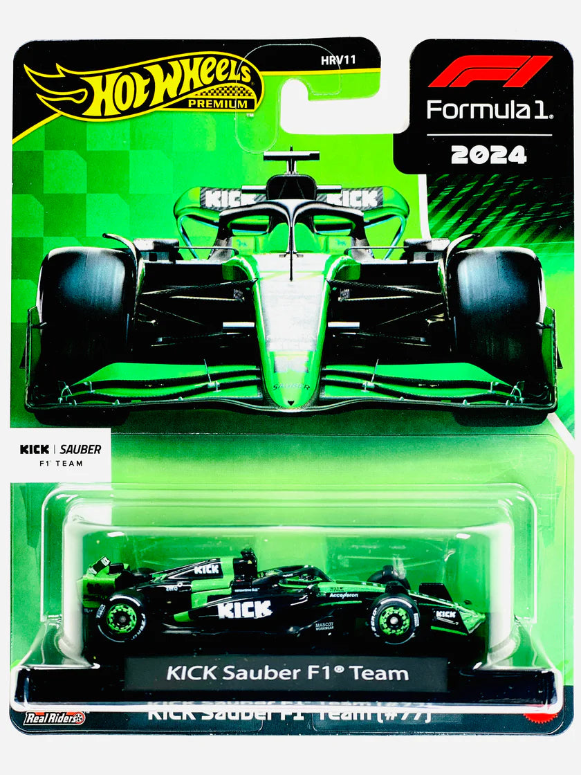 Hot Wheels PREMIUM - Valterri Bottas Kick Sauber F1 Racing Team #77