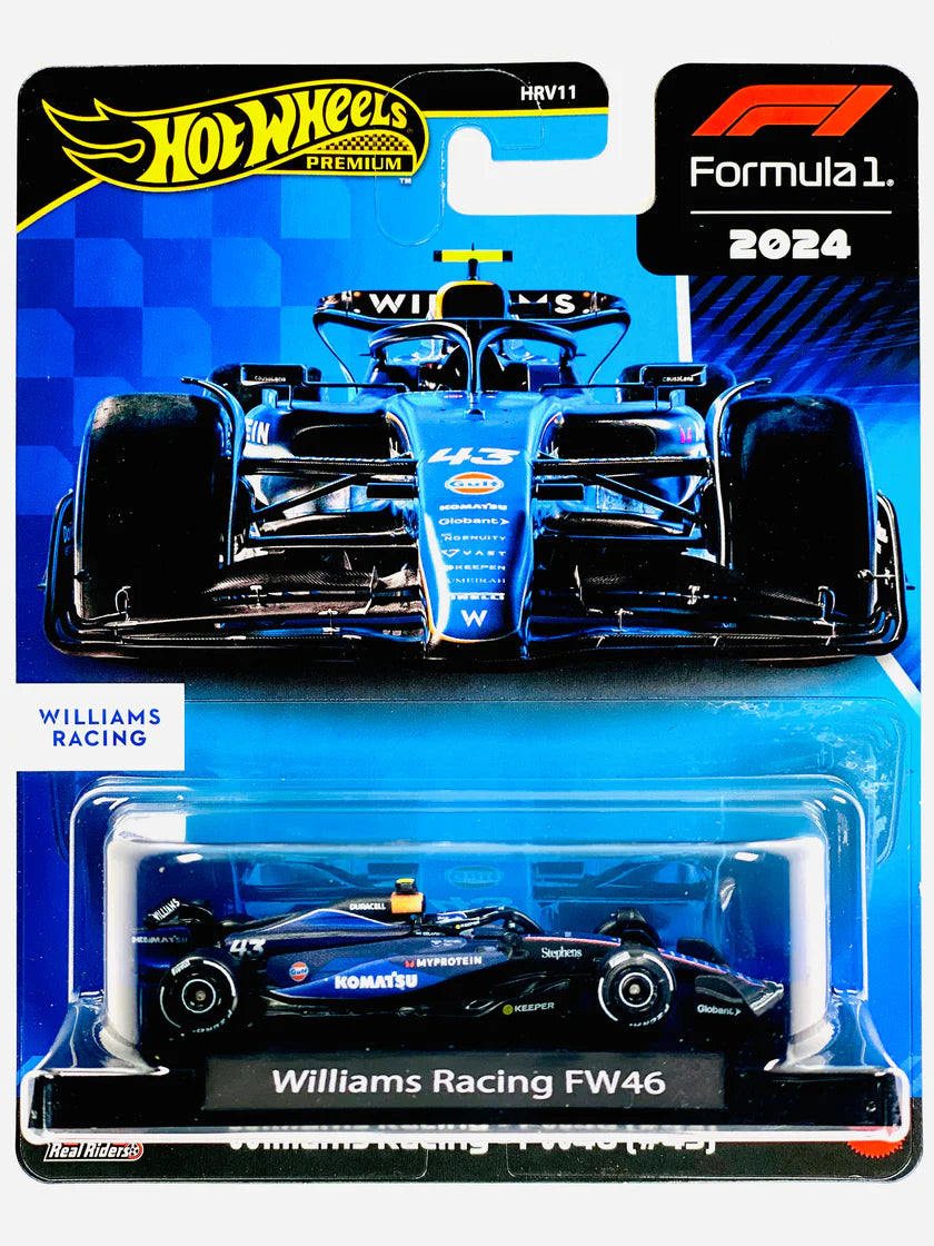 Hot Wheels PREMIUM - Logan Sargeant Williams F1 Racing FW46 #43
